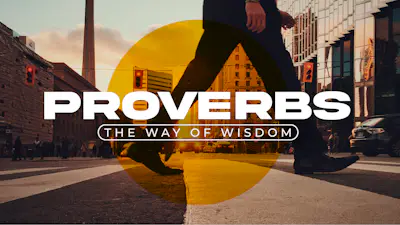 Proverbs The Way Of Wisdom Yellow Circle Crosswalk | Church Motion Graphics