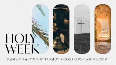 Holy Week Rounded Pictures Sequence | Church Motion Graphics