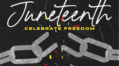 Juneteenth Broken Chains Freedom Script | Church Motion Graphics