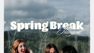 Spring Break Grunge Border Offset | Church Motion Graphics